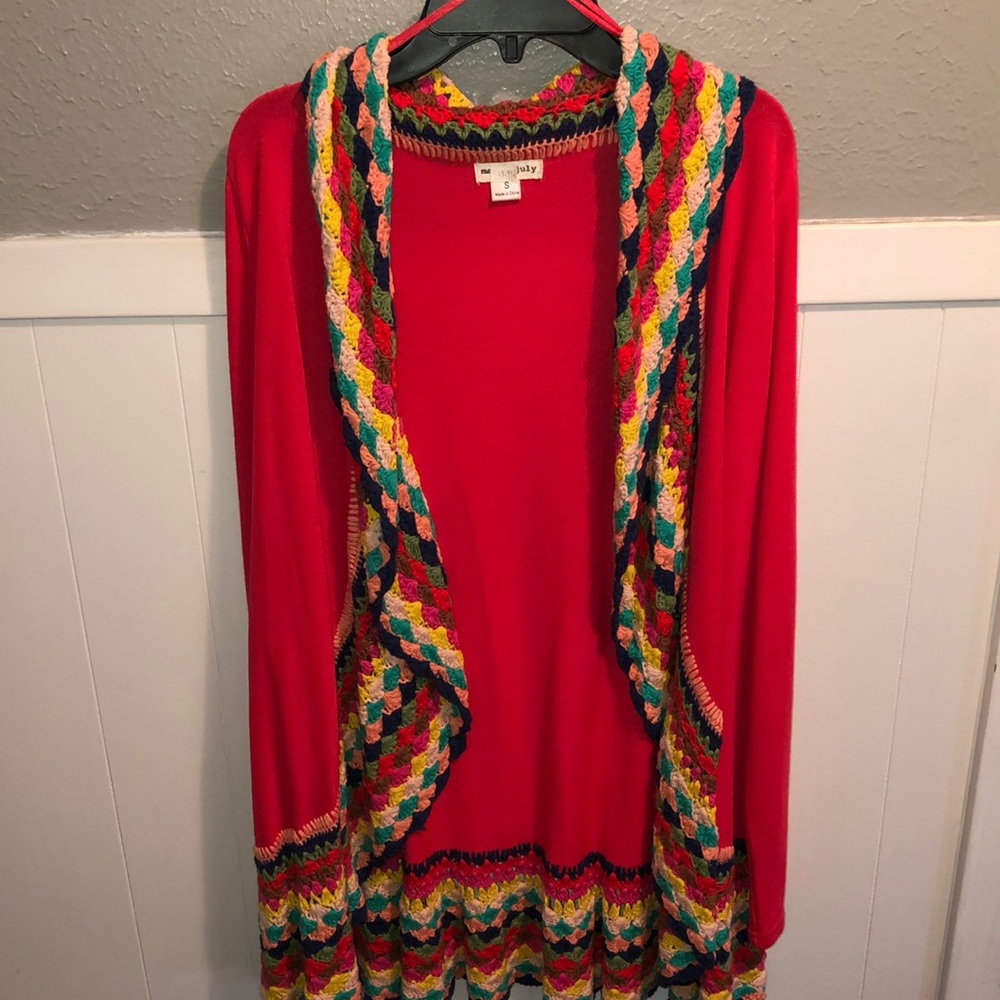 May & July small cardigan